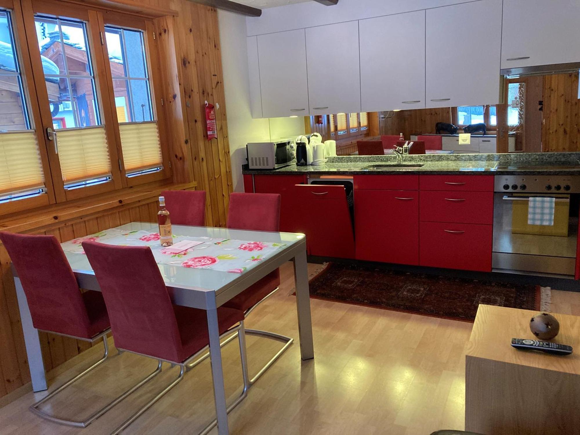 Haus Alpenperle Daire Saas-Almagell Oda fotoğraf